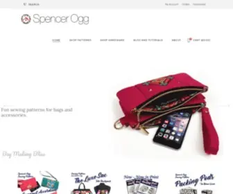 Spencerogg.com(Fun sewing patterns for bags and accessories) Screenshot