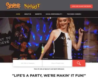 Spencersandspiritjobs.com(Spencer and spirit halloween careers) Screenshot