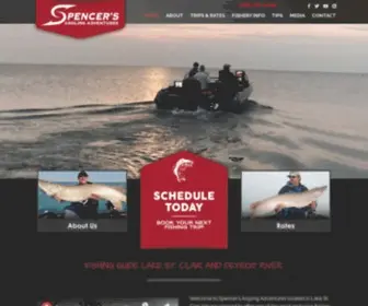 Spencersanglingadv.com(Spencer's Angling Adventures) Screenshot