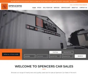 Spencerscarsales.co.uk(Used Cars Norwich) Screenshot