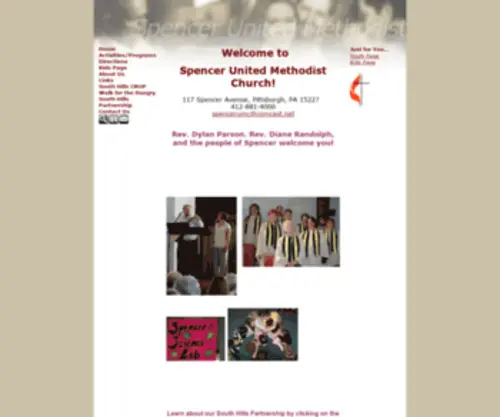 Spencerumc.org(Spencer United Methodist Church) Screenshot
