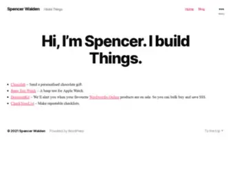 Spencerwalden.com.au(I Build Things) Screenshot