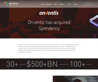 Spendency.com(The world's most user friendly spend analysis solution) Screenshot