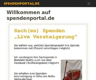 Spendenportal.de(Willkommen auf) Screenshot