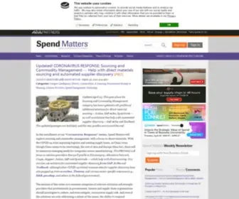 Spendmatters.com(Procurement Solutions Intelligence with Spend Matters) Screenshot