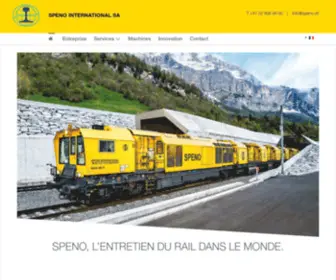 Speno.ch(Au service du rail dans le monde) Screenshot