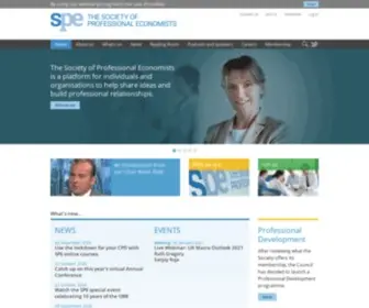 Spe.org.uk(The Society of Professional Economists) Screenshot