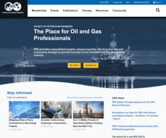 Spe.org(The Society of Petroleum Engineers (SPE)) Screenshot
