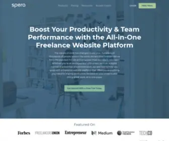 Spera.io(Freelance Website Platform) Screenshot