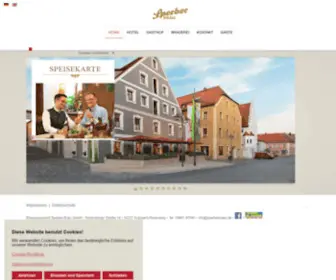 Sperberbraeu.de(Hotel Sulzbach Rosenberg) Screenshot