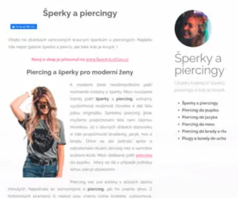 Sperky-Piercingy.cz(Šperky a piercingy) Screenshot