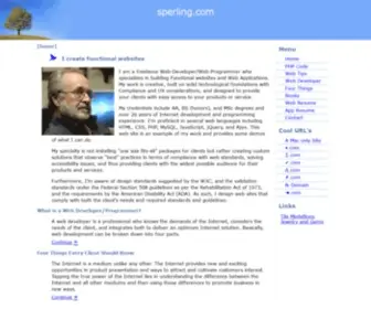 Sperling.com(Functional Web Sites) Screenshot