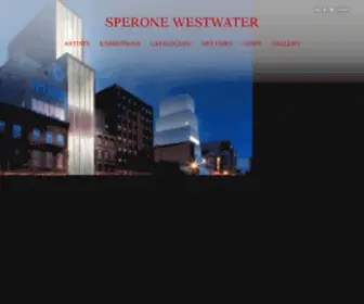 Speronewestwater.com(Sperone Westwater Gallery) Screenshot