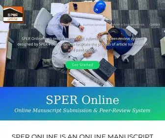Speronline.com(SPER Online) Screenshot