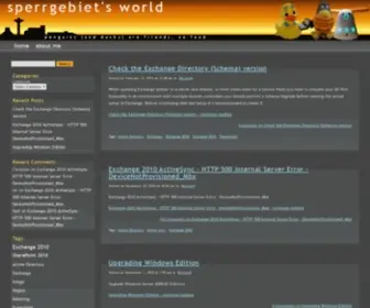 Sperrgebiet.org(Sperrgebiet's world) Screenshot