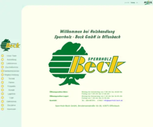 Sperrholz-Beck.de(Sperrholz-Beck GmbH) Screenshot