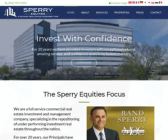 Sperryequities.com(Sperry Equities) Screenshot