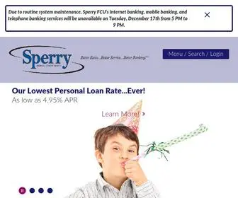 Sperryfcu.org(Sperry Federal Credit Union) Screenshot