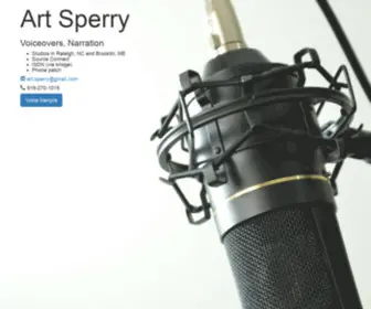 Sperry.org(Art Sperry Voice Talent) Screenshot