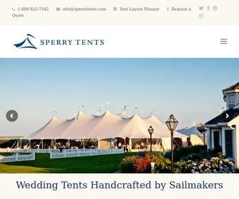 Sperrytents.com(Wedding Tent Rentals) Screenshot