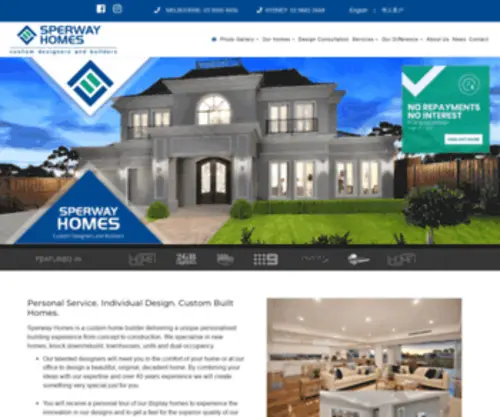 Sperwayhomes.com.au(Sperwayhomes) Screenshot