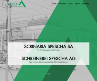 Spescha-SChreinerei.ch(Schreinerei Spescha Rueun) Screenshot