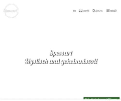 Spessart-Tourismus.de(Tauche ein in den mystischen Spessart) Screenshot