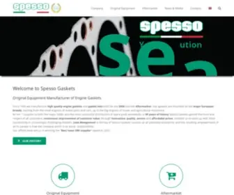 Spesso.com(Spesso Gaskets) Screenshot