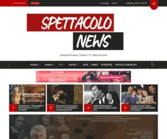 Spettacolonews.com(Spettacolo News) Screenshot