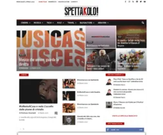 Spettakolo.it(Musica, cinema, libri, arte, hi tech, travel... su) Screenshot