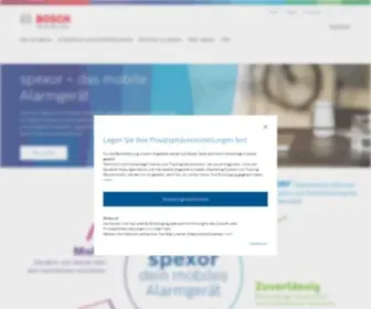 Spexor-Bosch.com(Von der Einbruchserkennung bis zur Messung der Luftqualität) Screenshot