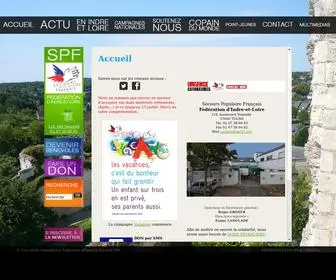 SPF37.org(SPF Fédération d'Indre et Loire) Screenshot