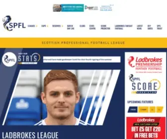 SPFL.co.uk(Official Site of Scottish Professional Football League) Screenshot