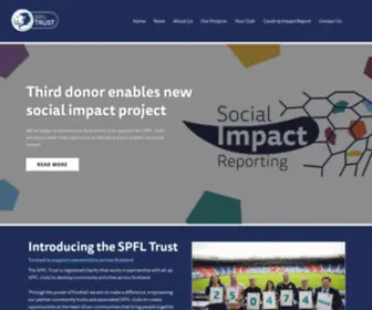 SPFLtrust.org.uk(The Scottish Professional Football League Trust) Screenshot