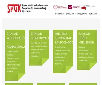 SPGK.com.pl(SPGK Sanok) Screenshot