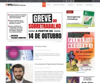 SPGL.pt(Sindicato dos Professores da Grande Lisboa) Screenshot