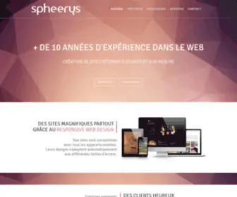 Spheerys.fr(Votre webmaster près de Carcassonne) Screenshot