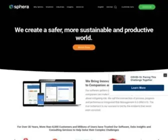 Sphera.com(Sustainability, Operational Risk Management & EHS Software) Screenshot