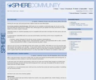 Spherecommunity.net(Spherecommunity) Screenshot