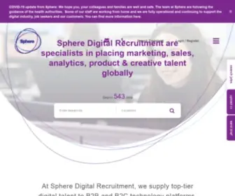 Spheredigitalrecruitment.com(Digital Recruitment Agency) Screenshot