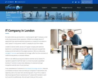 Sphereitconsulting.co.uk(Business IT Support London) Screenshot