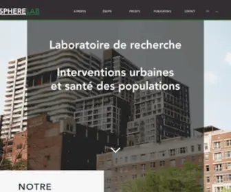 Spherelab.org(Laboratoire de recherche) Screenshot