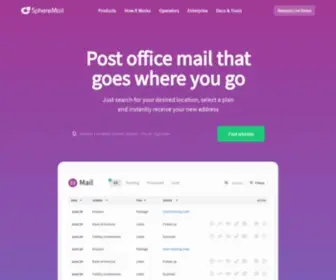Spheremail.co(Virtual Offices) Screenshot