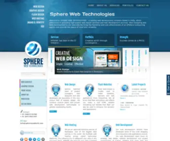 Spherewebtech.com(Logo Design Company In Hyderabad) Screenshot
