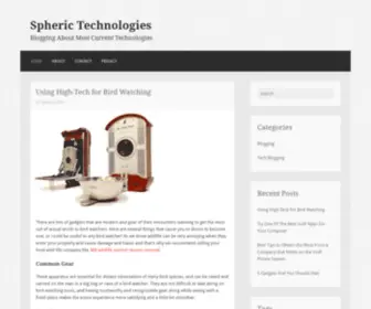 Spheric.ca(Blogging About Most Current Technologies) Screenshot