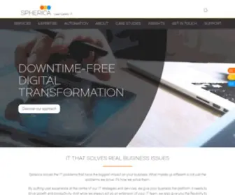 Spherica.co.uk(Automated IT Managed Service Provider) Screenshot