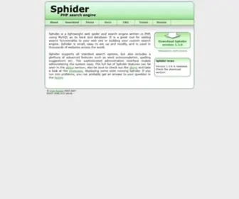 Sphider.eu(A php spider and search engine) Screenshot