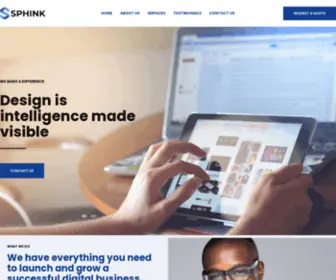 Sphink.com(A Social Media Management Company) Screenshot