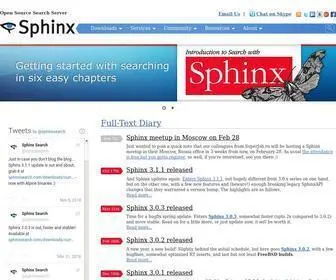 Sphinxsearch.com(Open Source Search Engine) Screenshot