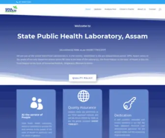 SPhlassam.org(State Public Health Laboratory) Screenshot